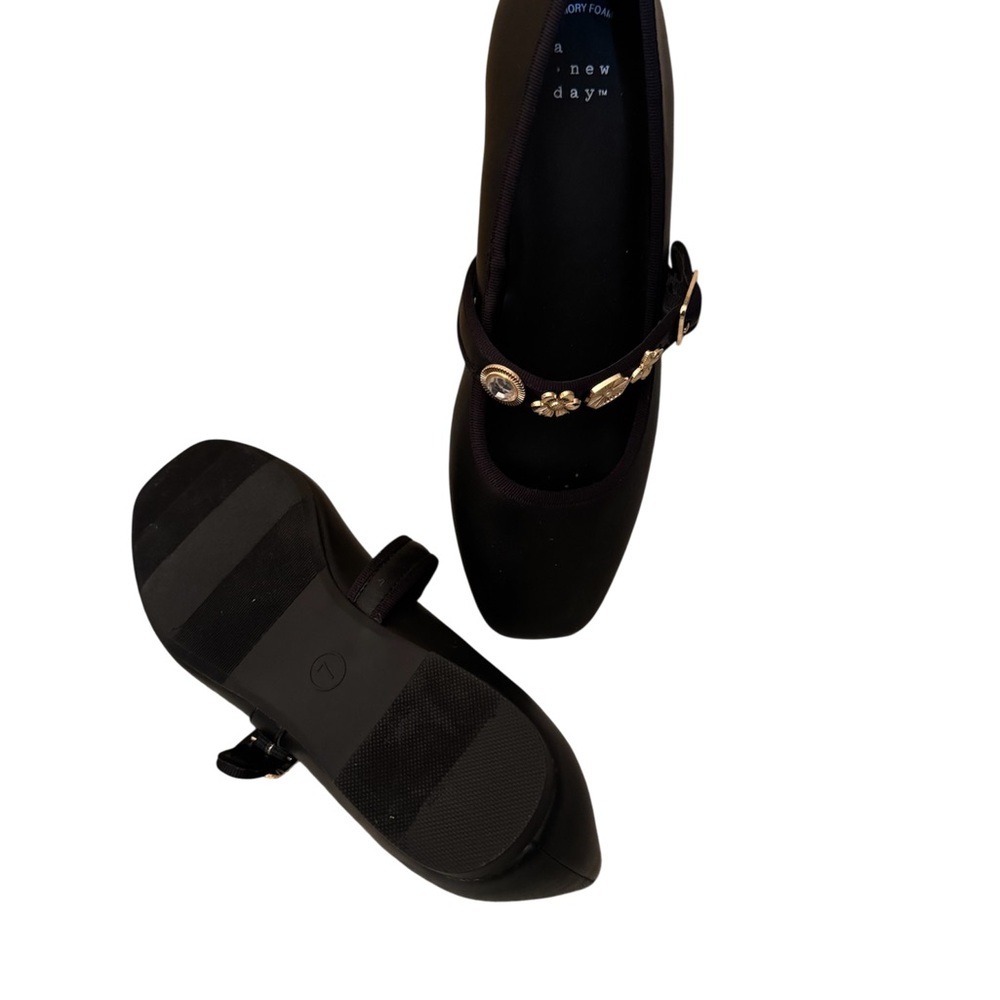 a new day Black Flats with Gold Accents - Picture 8 of 8